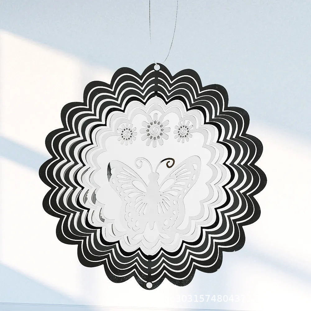 Wholesale Rotating Butterfly Stainless Steel Wind Chimes